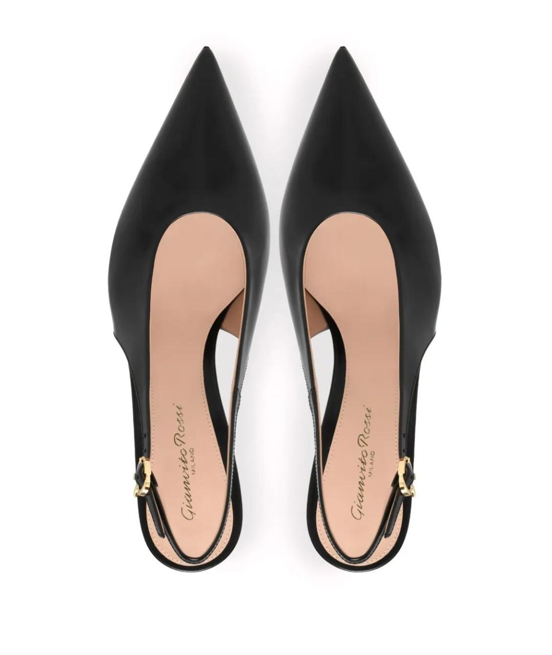 GIANVITO ROSSI Черные кожаные туфли, фото 3