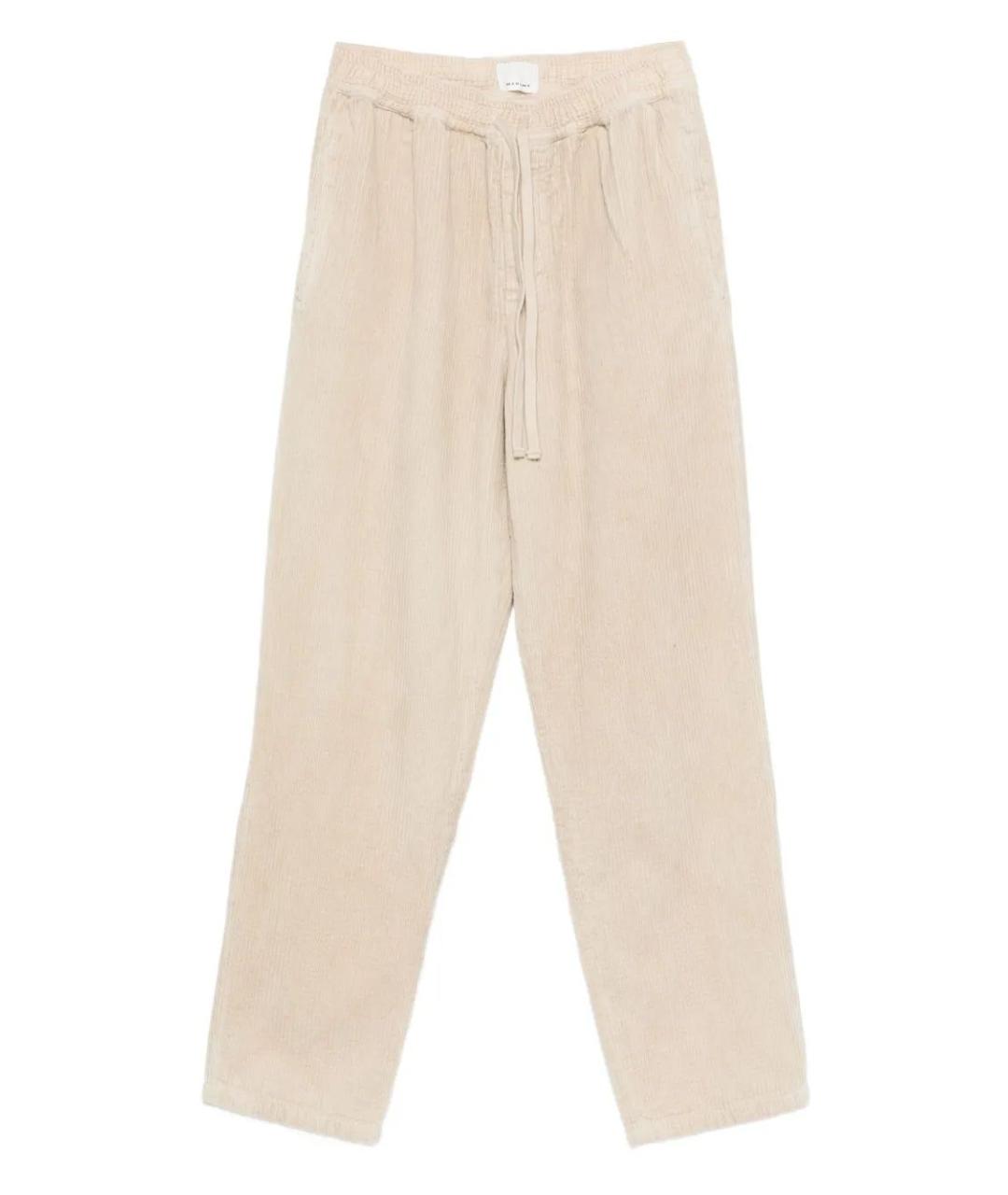 ISABEL MARANT Бежевые хлопковые повседневные брюки, фото 1