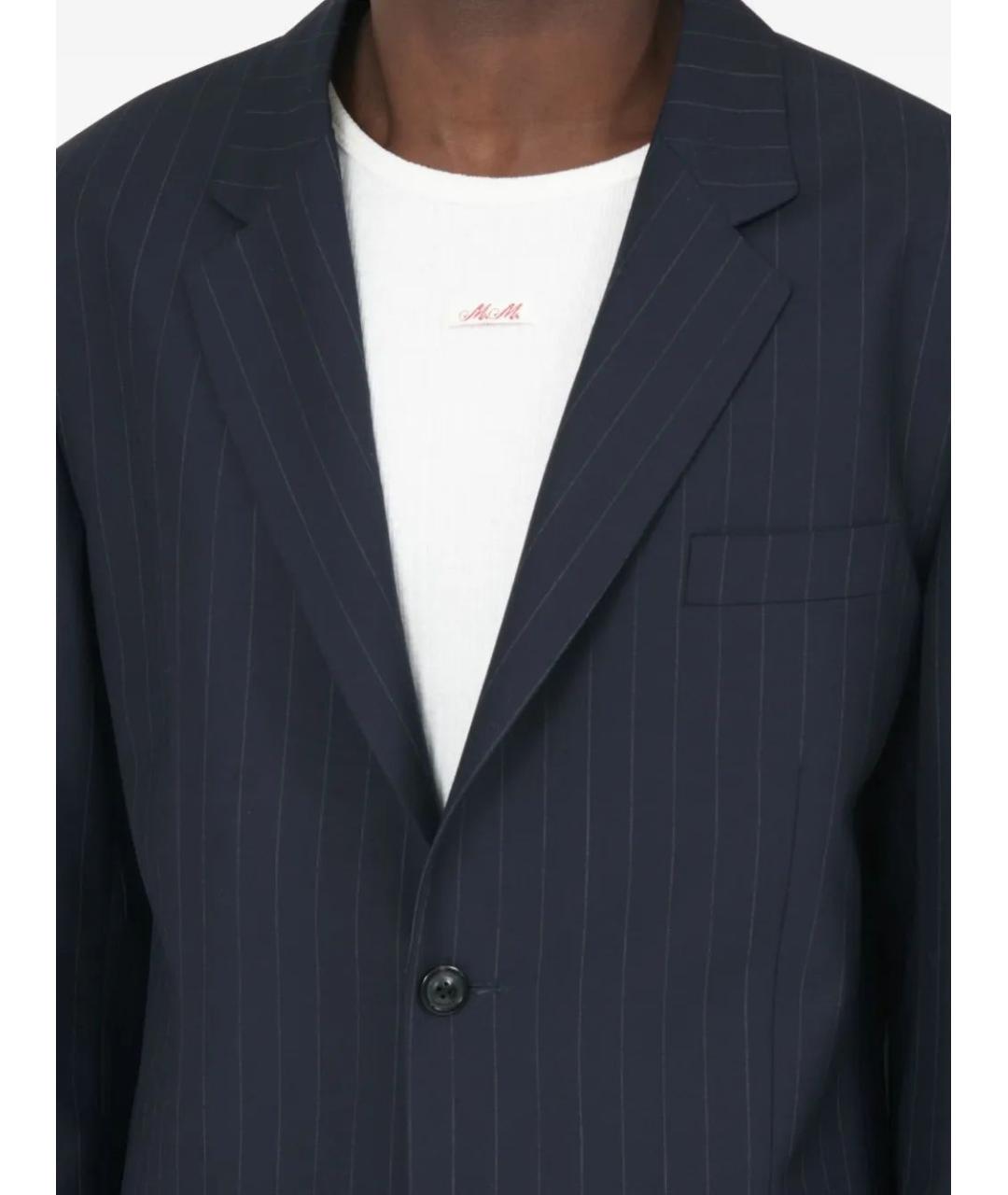 MAISON MARGIELA Синий шерстяной пиджак, фото 5