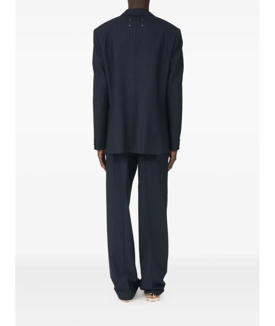 MAISON MARGIELA Синий шерстяной пиджак, фото 4