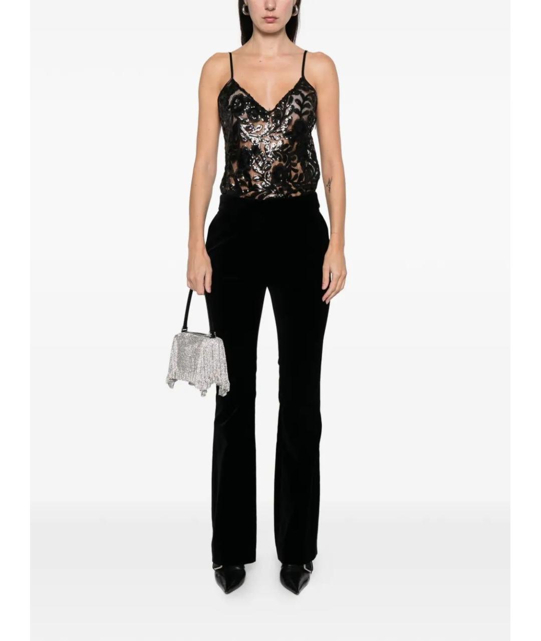 GOLDEN GOOSE DELUXE BRAND Черная полиэстеровая майка, фото 2