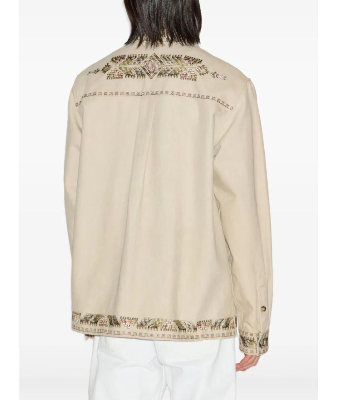 ISABEL MARANT Бежевая хлопковая куртка, фото 3