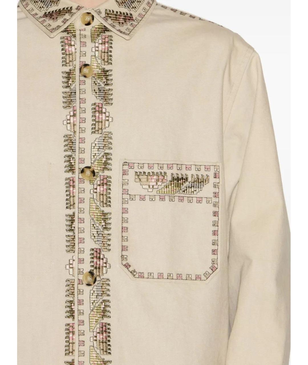 ISABEL MARANT Бежевая хлопковая куртка, фото 4