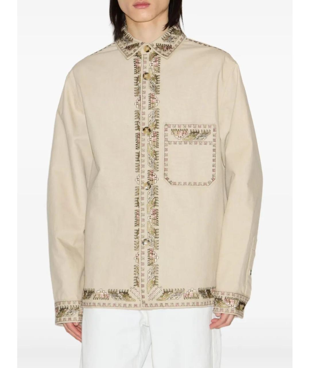 ISABEL MARANT Бежевая хлопковая куртка, фото 2