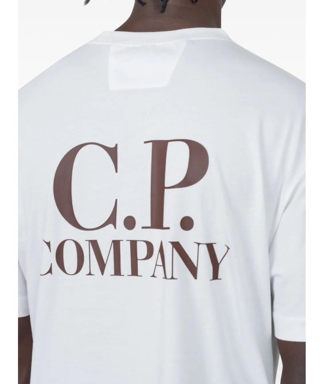 CP COMPANY Белая хлопковая футболка, фото 5