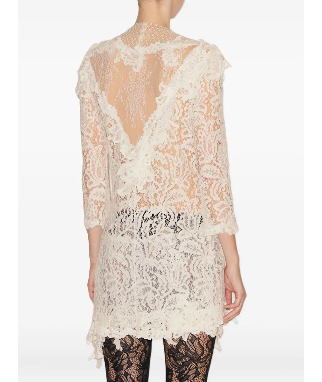 ISABEL MARANT Белое вискозное повседневное платье, фото 4