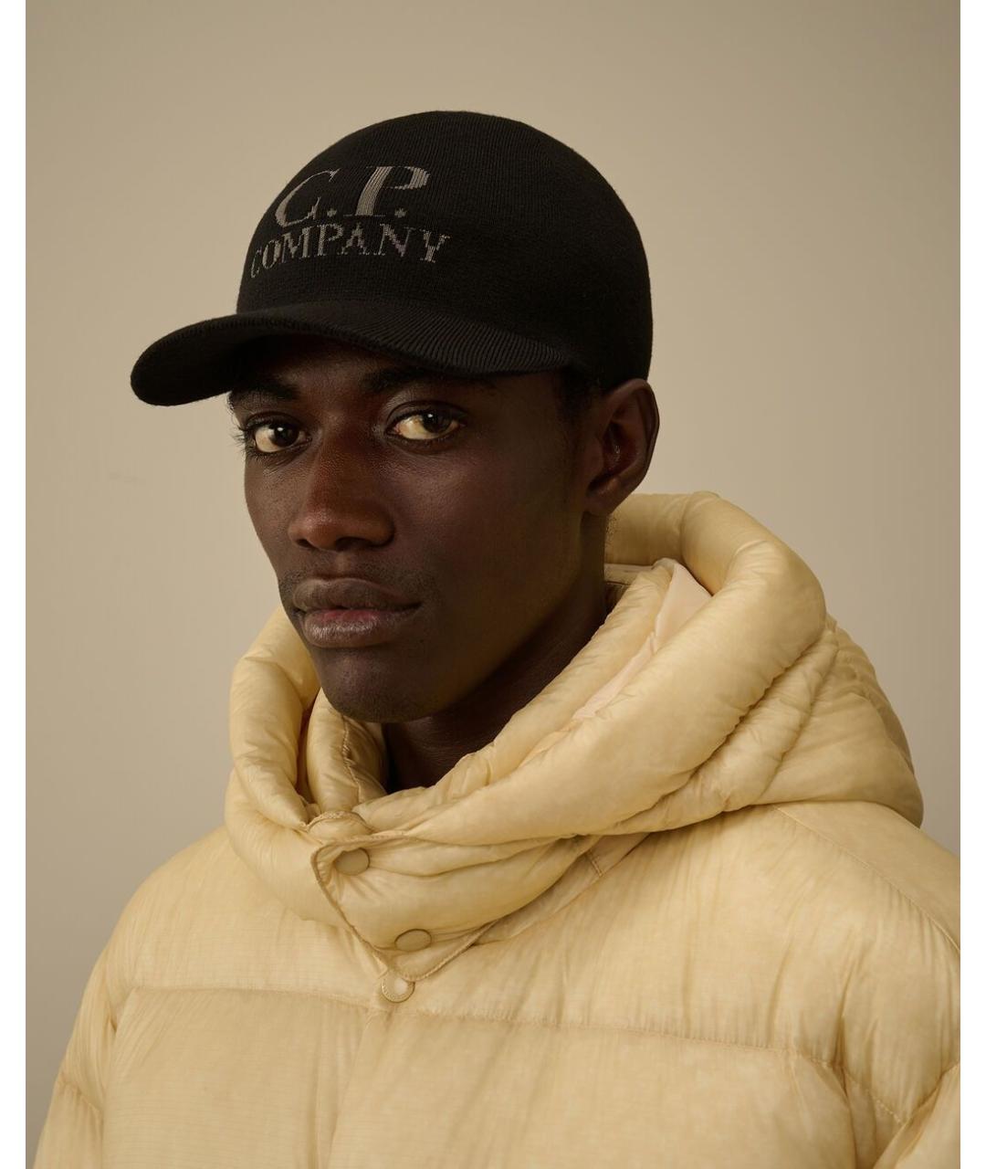 CP COMPANY Черная шерстяная кепка/бейсболка, фото 2