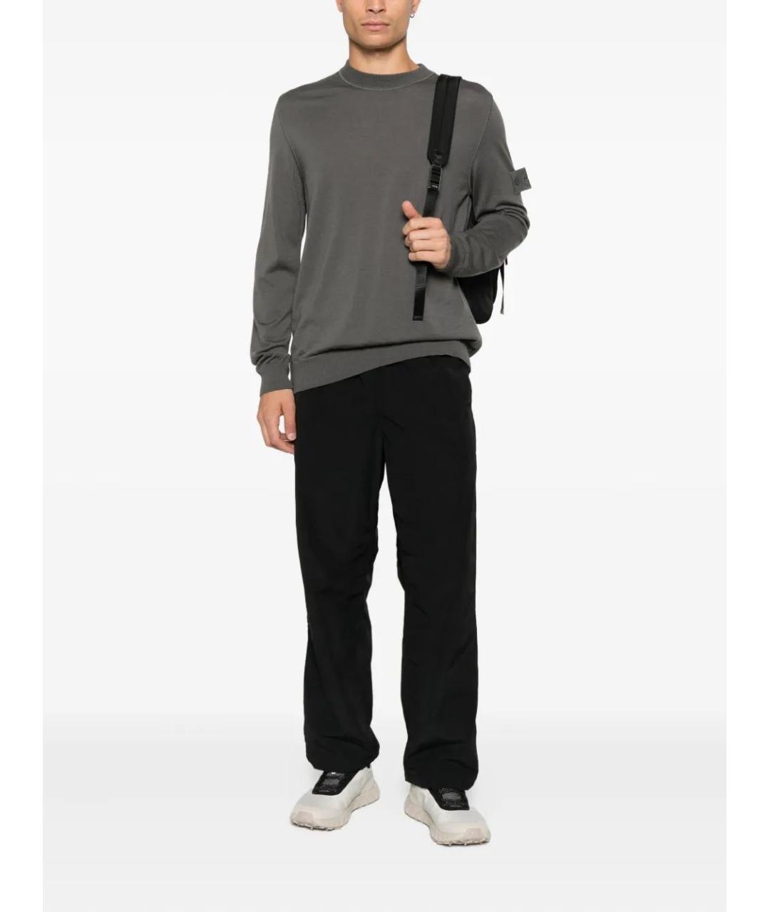 STONE ISLAND Серый джемпер / свитер, фото 2