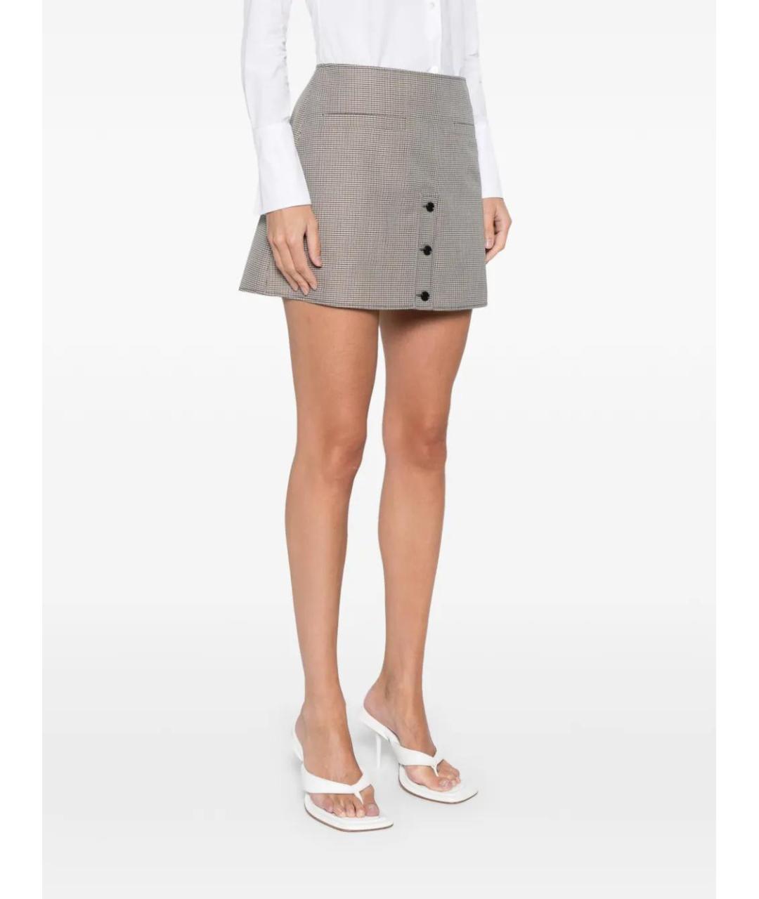 COURREGES Бежевая полиэстеровая юбка мини, фото 3