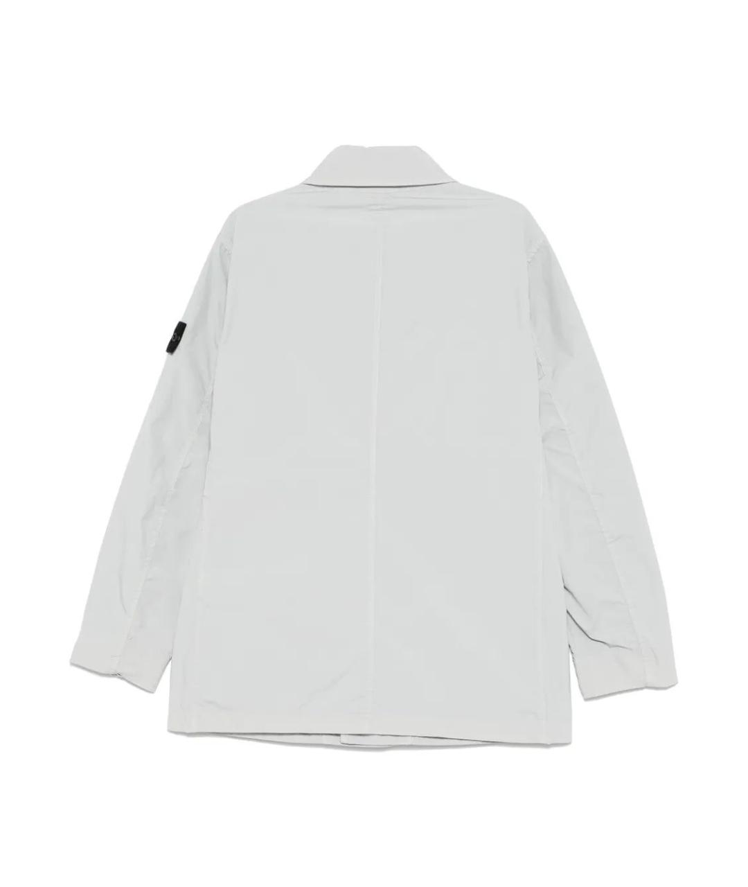 STONE ISLAND Серая полиэстеровая куртка, фото 2