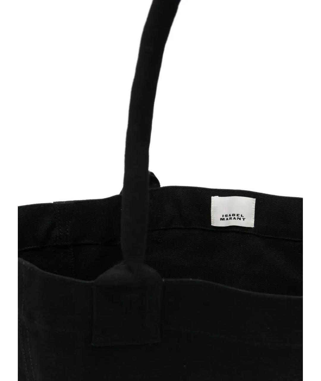 ISABEL MARANT Черная хлопковая сумка тоут, фото 5