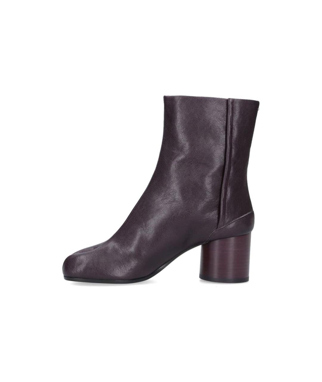 MAISON MARGIELA Коричневые кожаные сапоги, фото 3