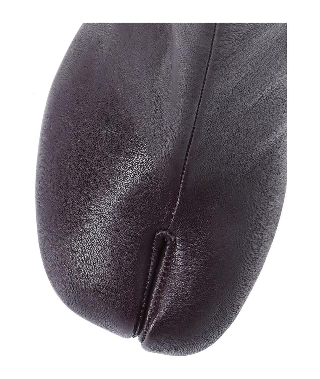 MAISON MARGIELA Коричневые кожаные сапоги, фото 5