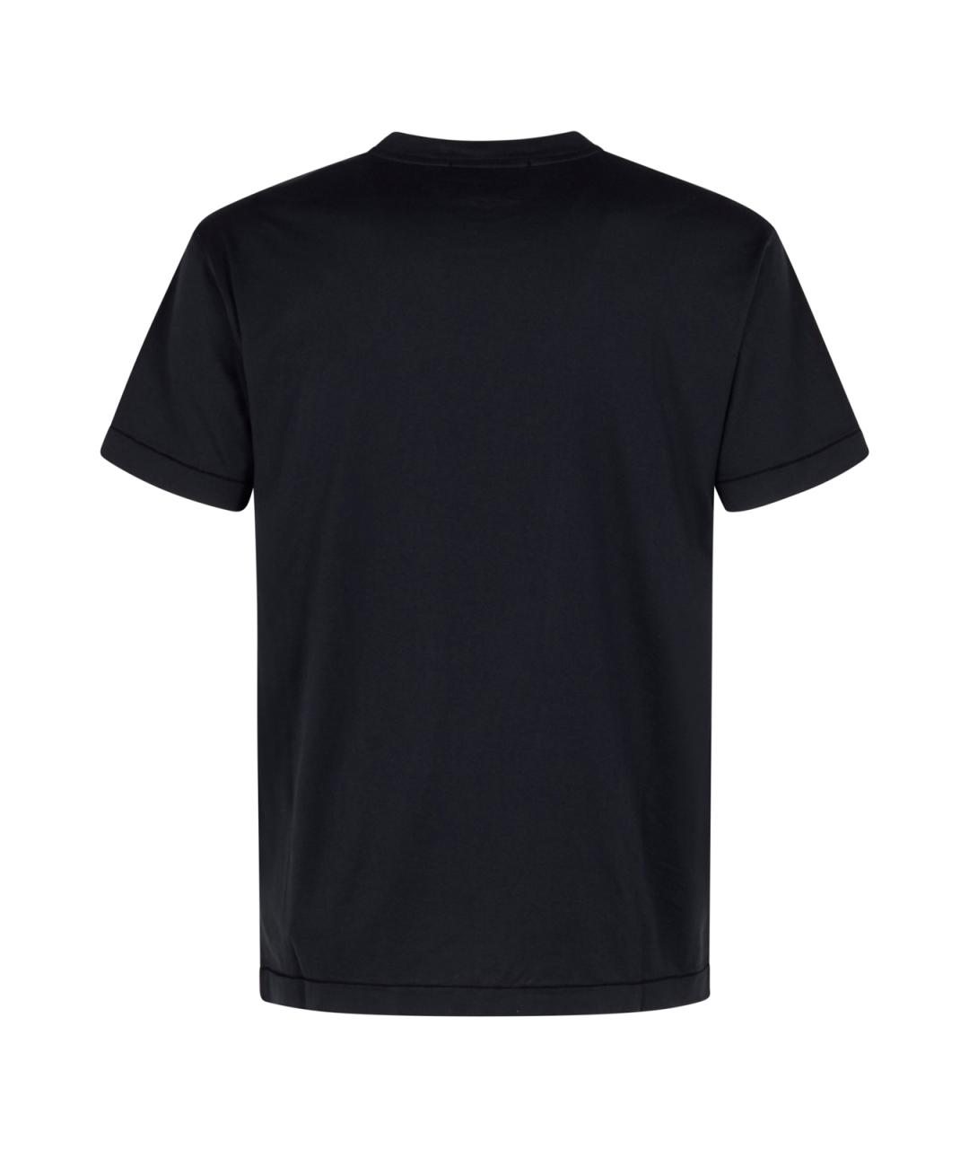 STONE ISLAND Синяя хлопковая футболка, фото 2