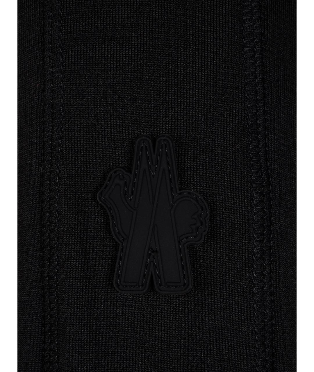 MONCLER GRENOBLE Черная полиамидовая водолазка, фото 3