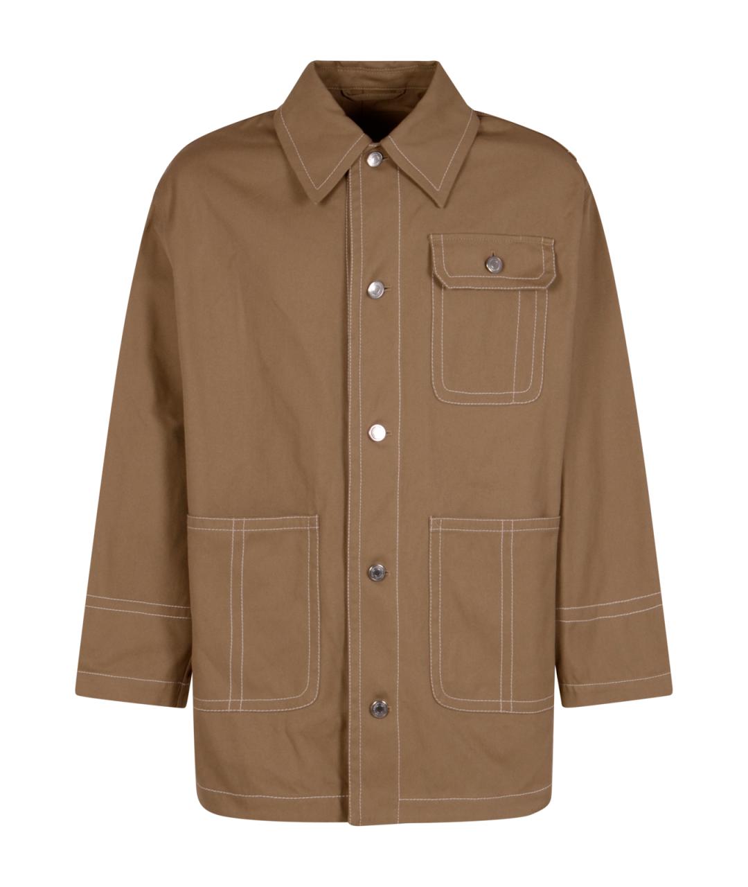 Ami Paris Бежевая хлопковая куртка, фото 1