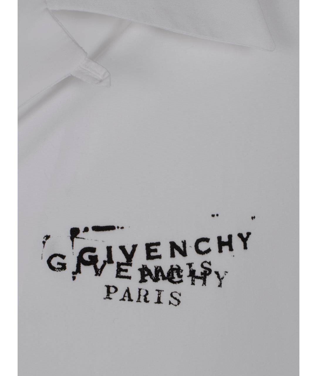 GIVENCHY Белая хлопковая кэжуал рубашка, фото 3