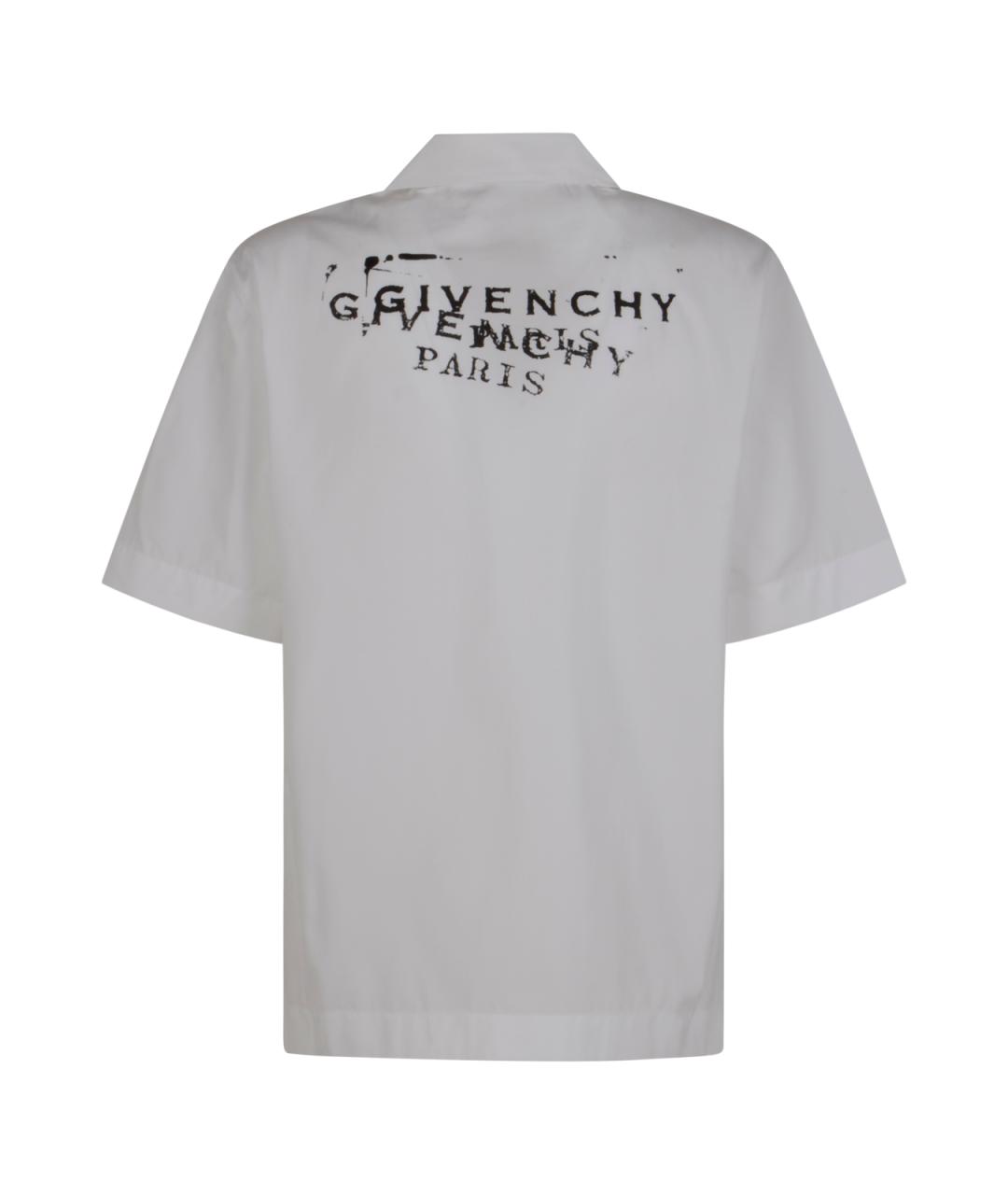 GIVENCHY Белая хлопковая кэжуал рубашка, фото 2