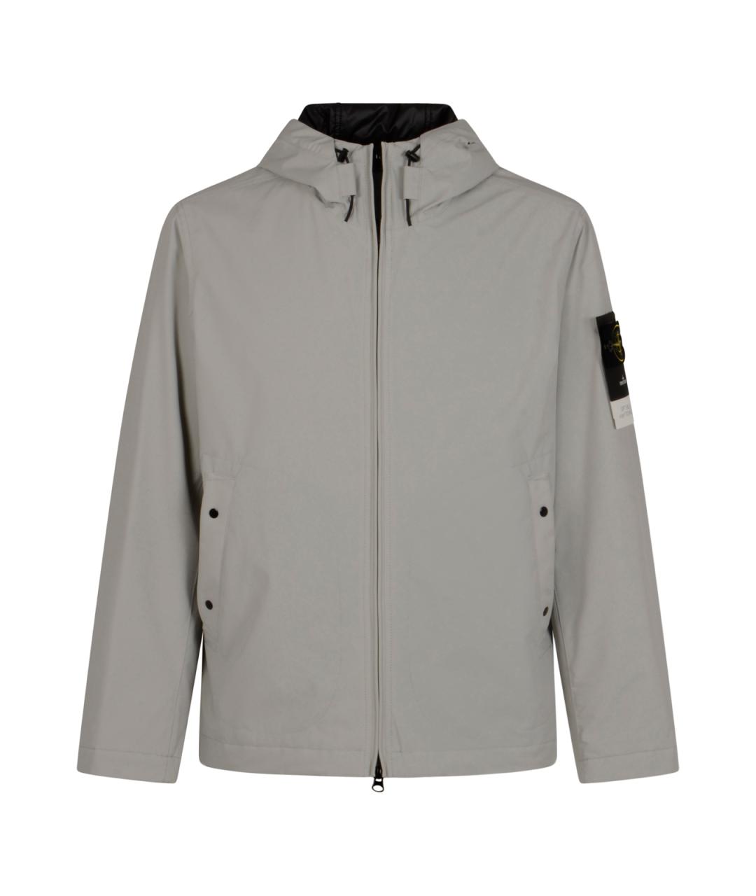 STONE ISLAND Серая полиэстеровая куртка, фото 1