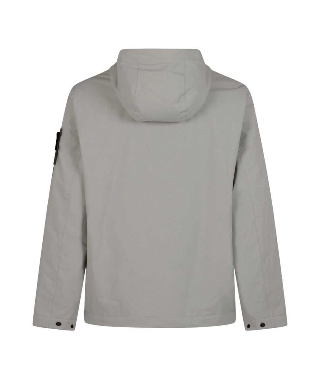 STONE ISLAND Серая полиэстеровая куртка, фото 2