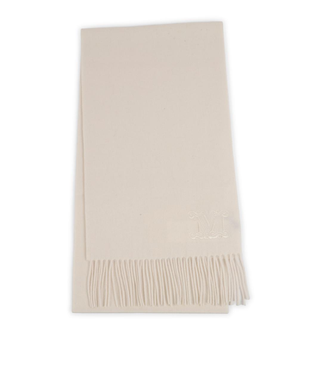 MAX MARA Бежевый кашемировый шарф, фото 1