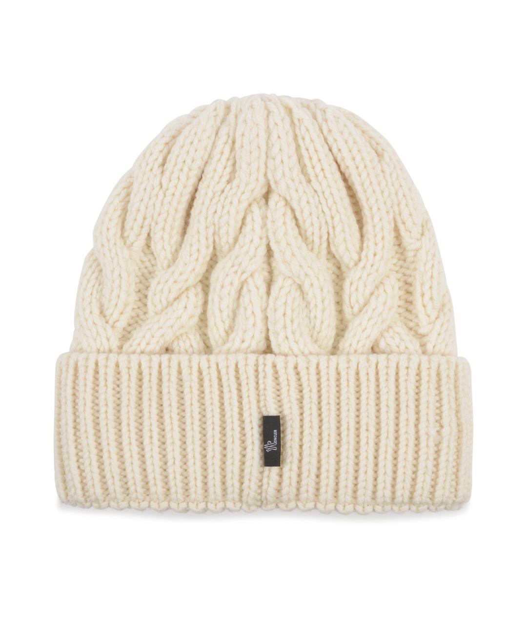 MONCLER GRENOBLE Белая шерстяная шляпа, фото 2