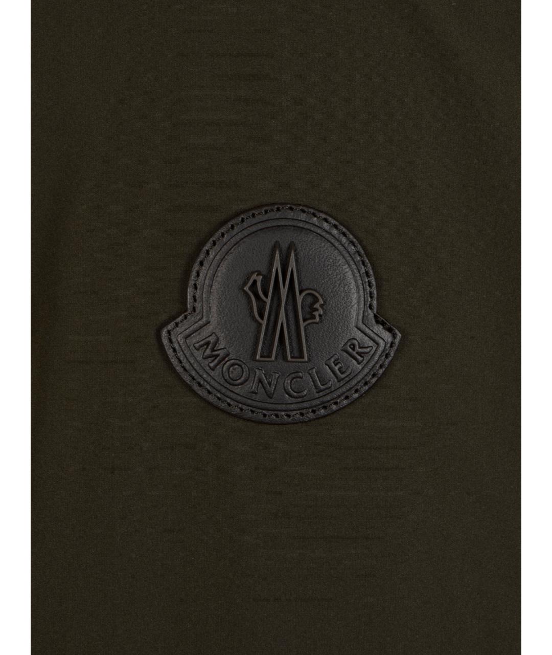 MONCLER Зеленая полиамидовая куртка, фото 3