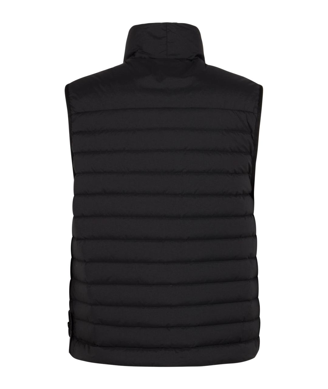 STONE ISLAND Черный полиамидовый жилет, фото 2