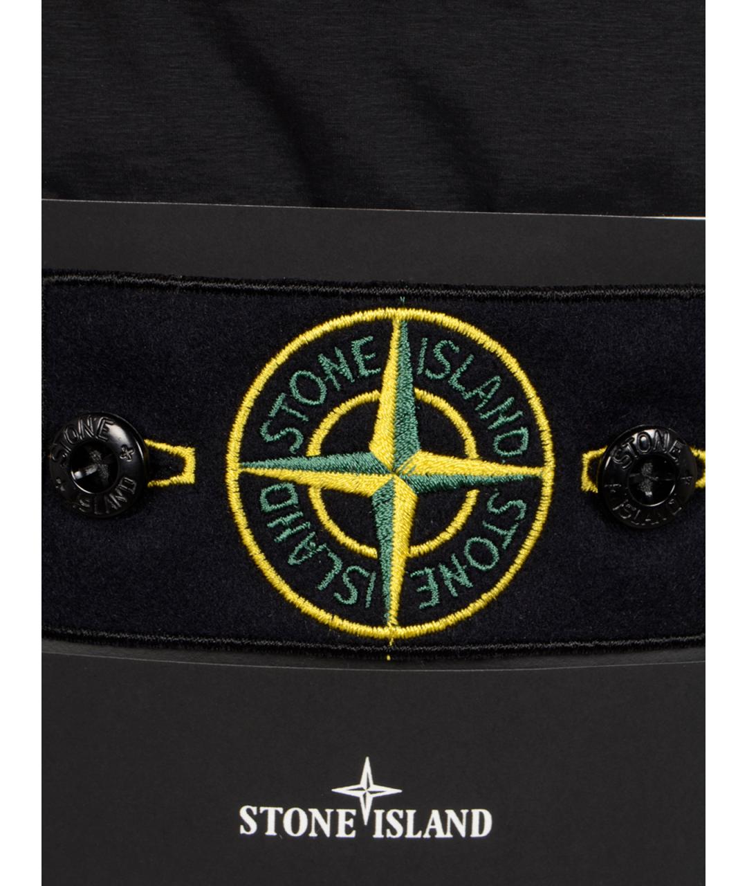 STONE ISLAND Черный полиамидовый жилет, фото 3