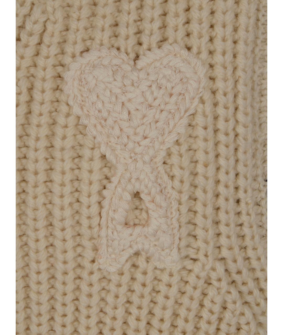 Ami Paris Бежевая хлопковая жилетка, фото 3