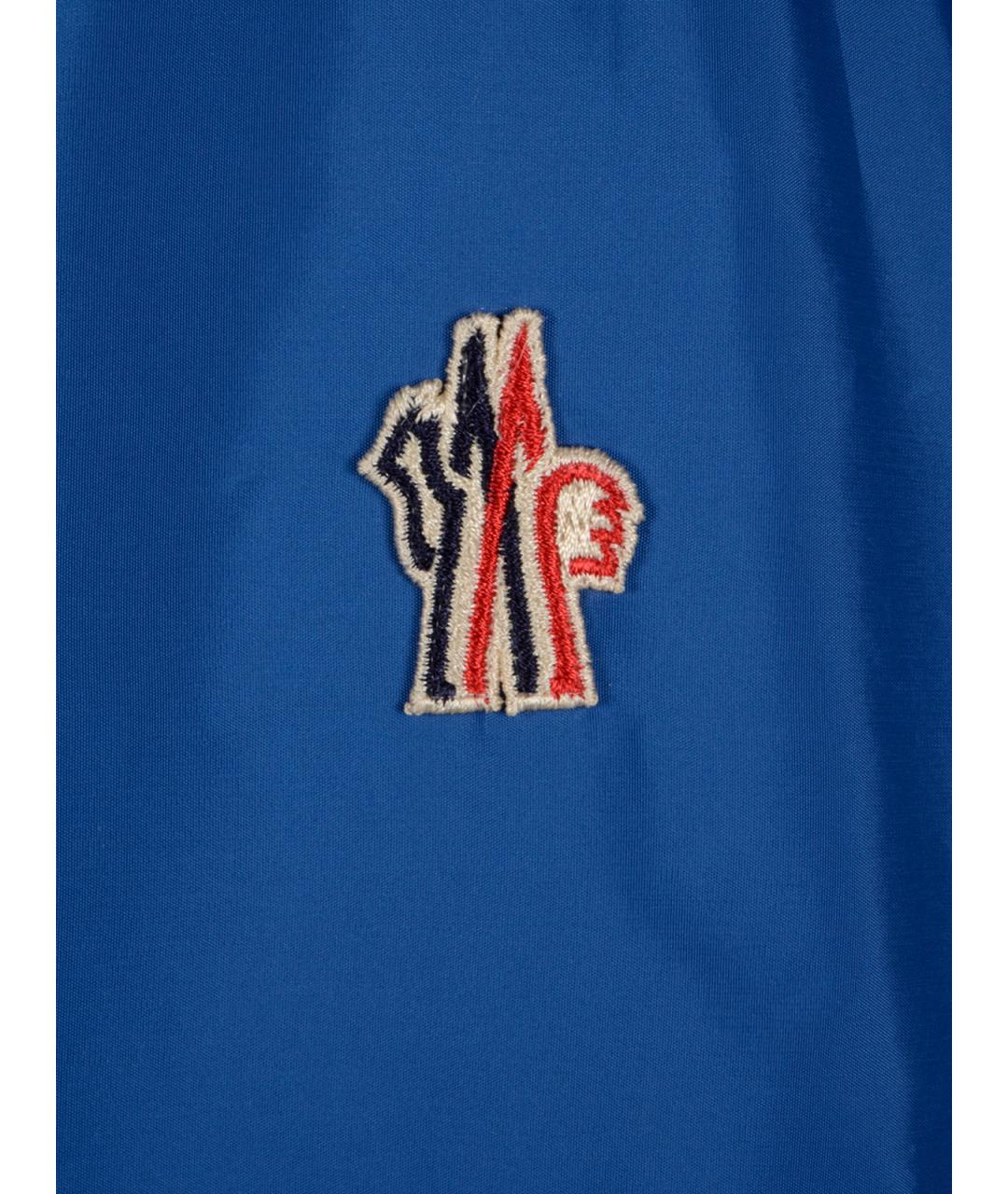 MONCLER GRENOBLE Синяя полиэстеровая куртка, фото 3