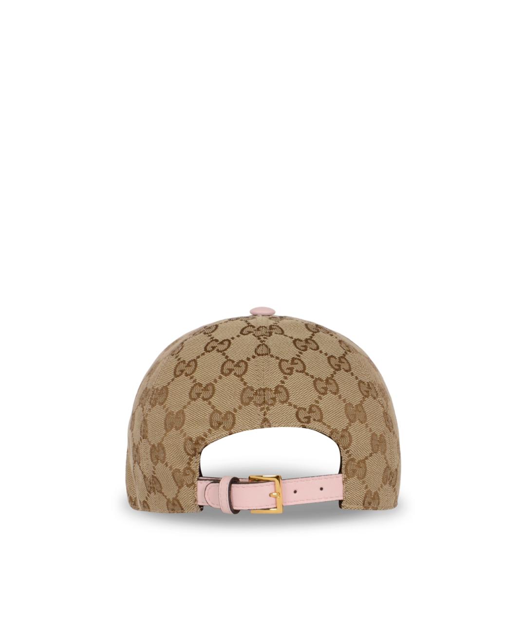 GUCCI Бежевая хлопковая кепка, фото 3