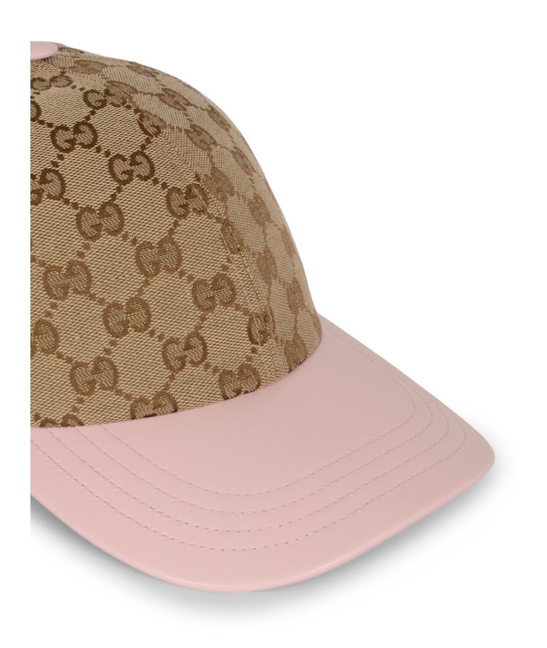 GUCCI Бежевая хлопковая кепка, фото 4