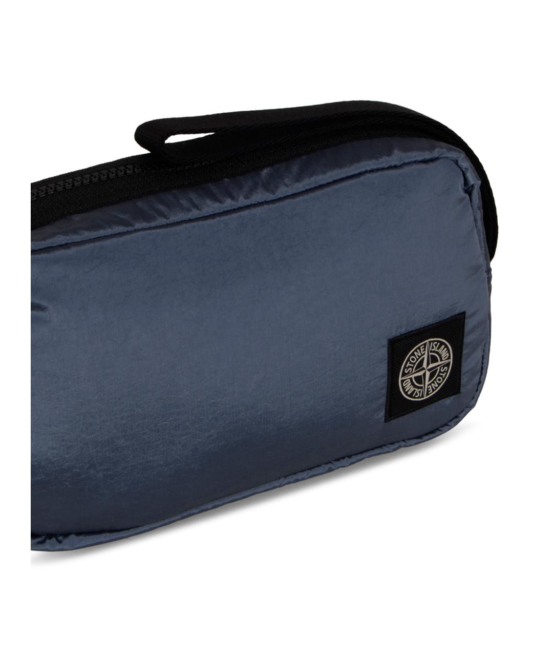 STONE ISLAND Синяя барсетка, фото 4