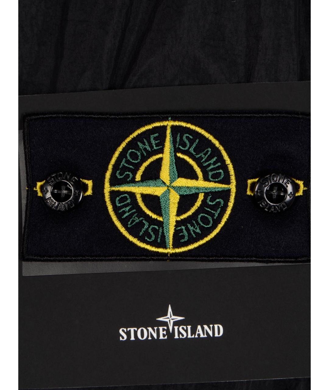 STONE ISLAND Черная полиамидовая куртка, фото 3