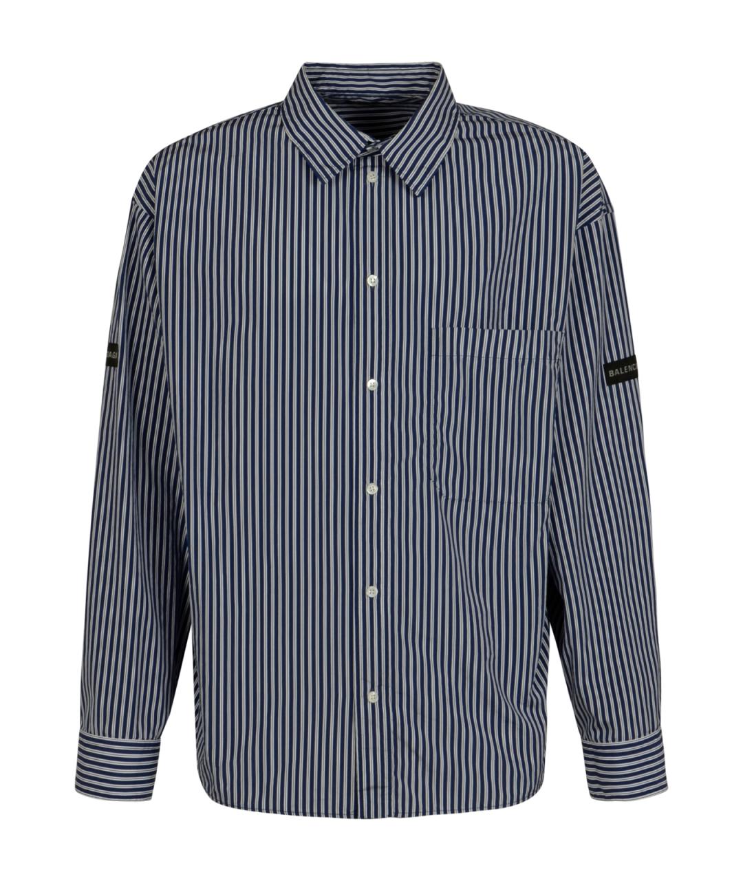 BALENCIAGA Синяя кэжуал рубашка, фото 1