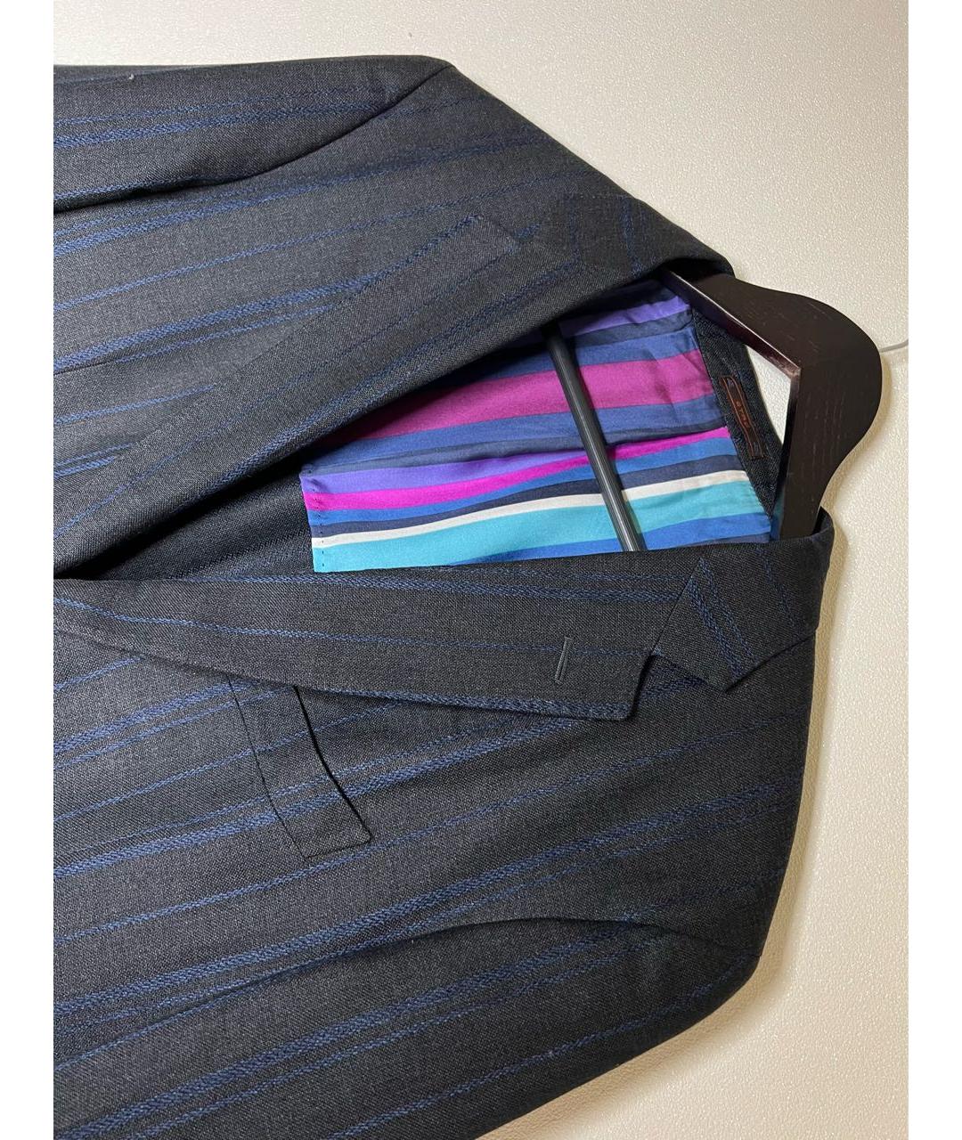 ETRO Серый шелковый пиджак, фото 3