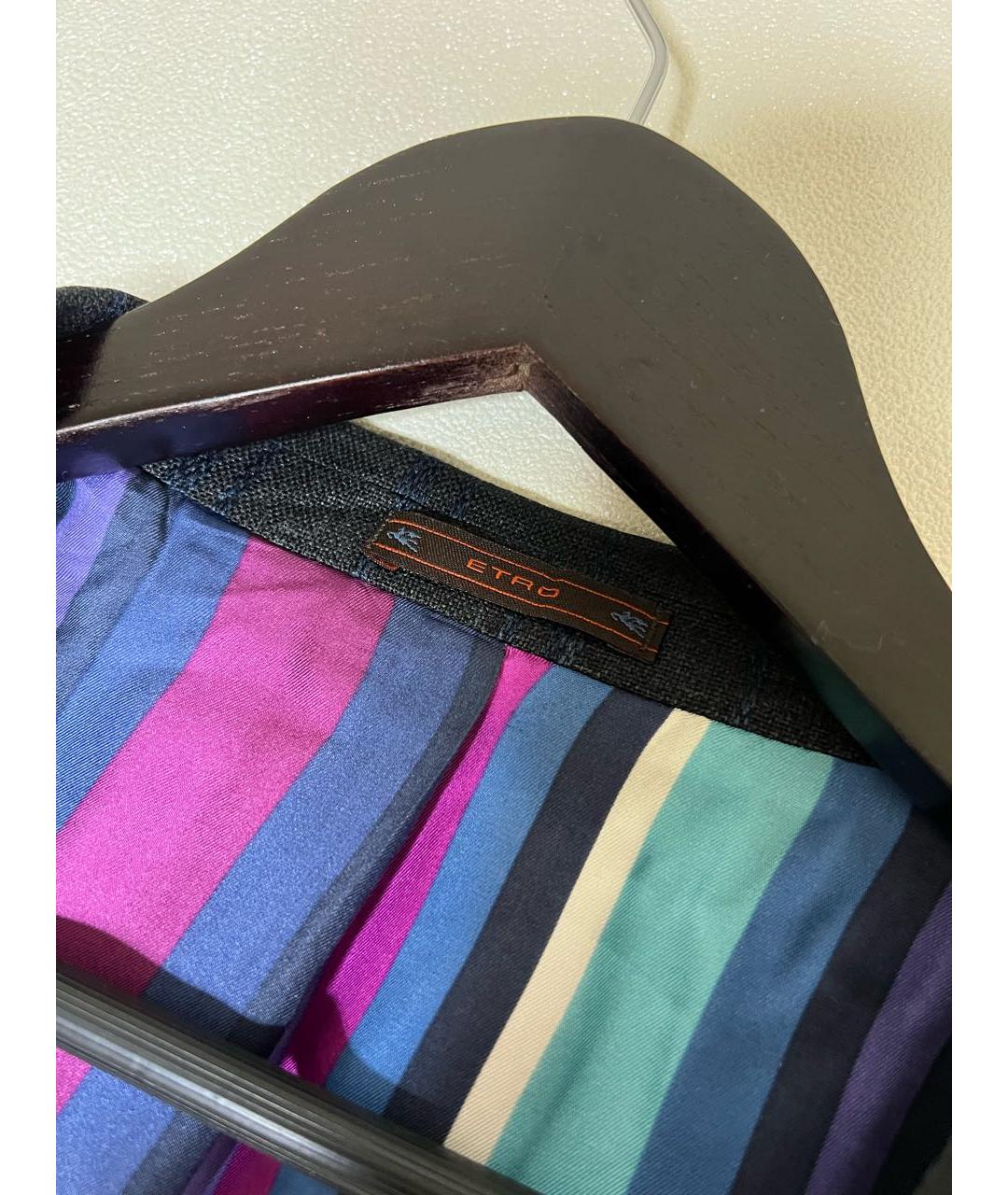 ETRO Серый шелковый пиджак, фото 4