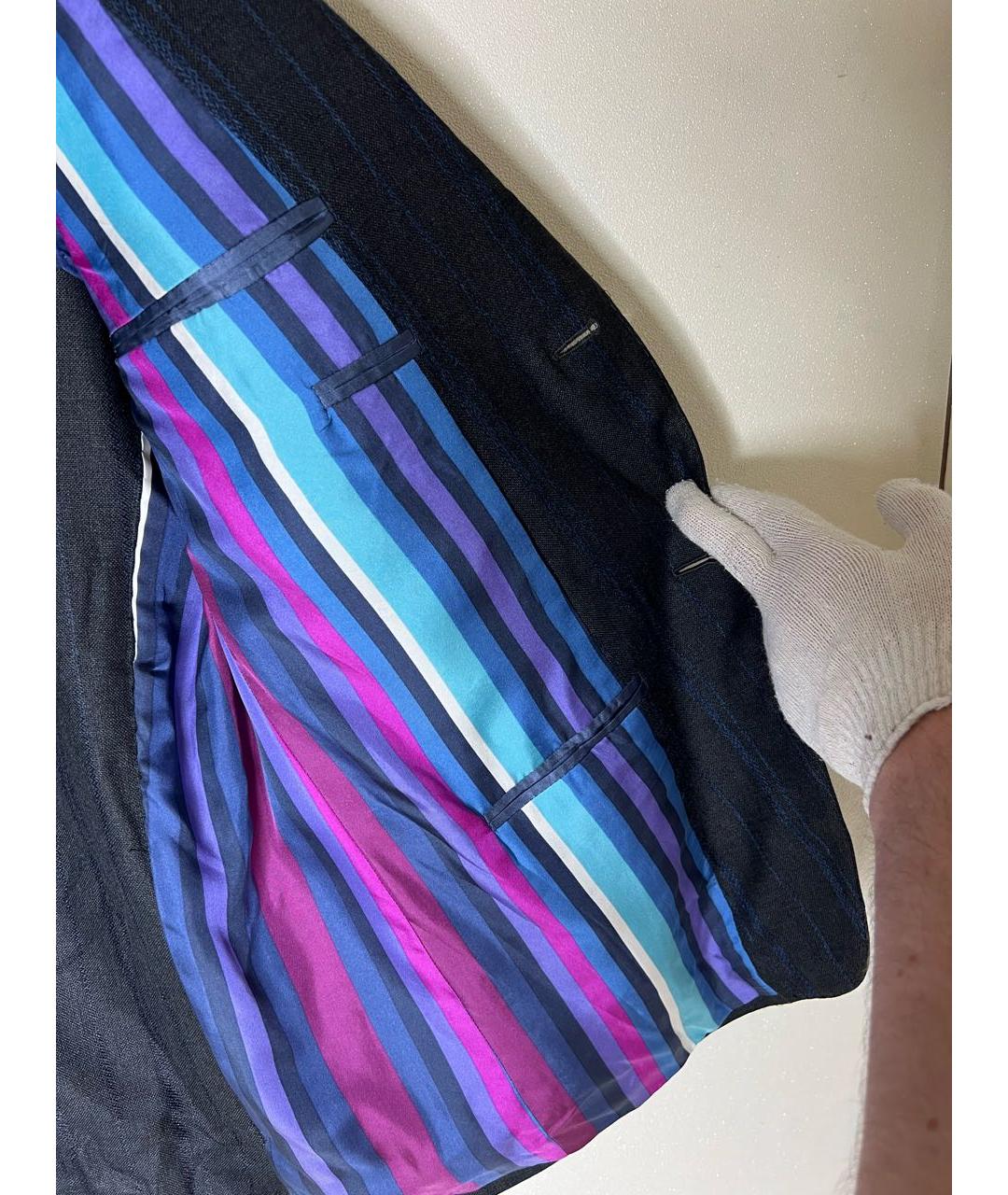 ETRO Серый шелковый пиджак, фото 5