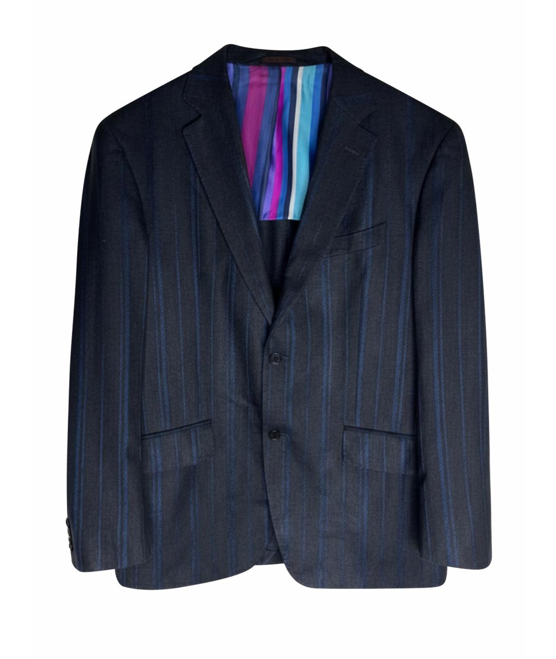 ETRO Серый шелковый пиджак, фото 1