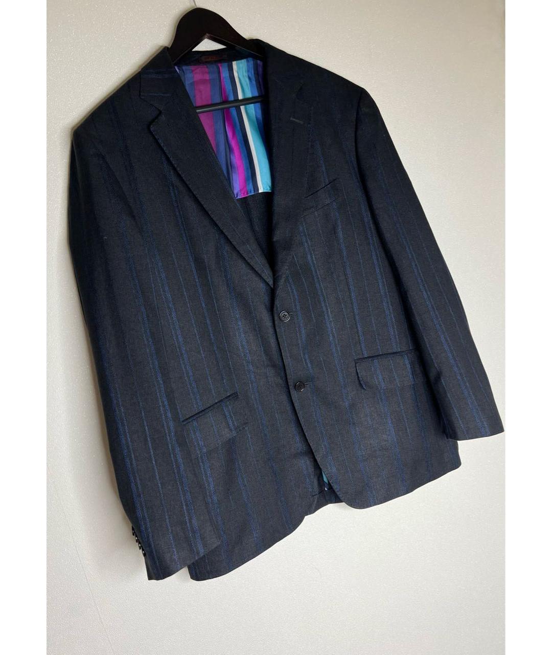 ETRO Серый шелковый пиджак, фото 2