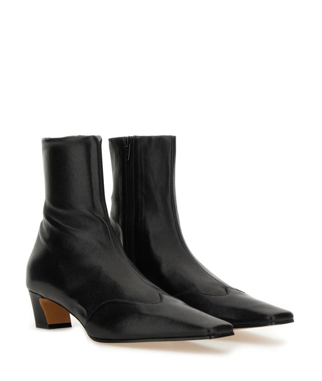 KHAITE Черные кожаные ботильоны, фото 2