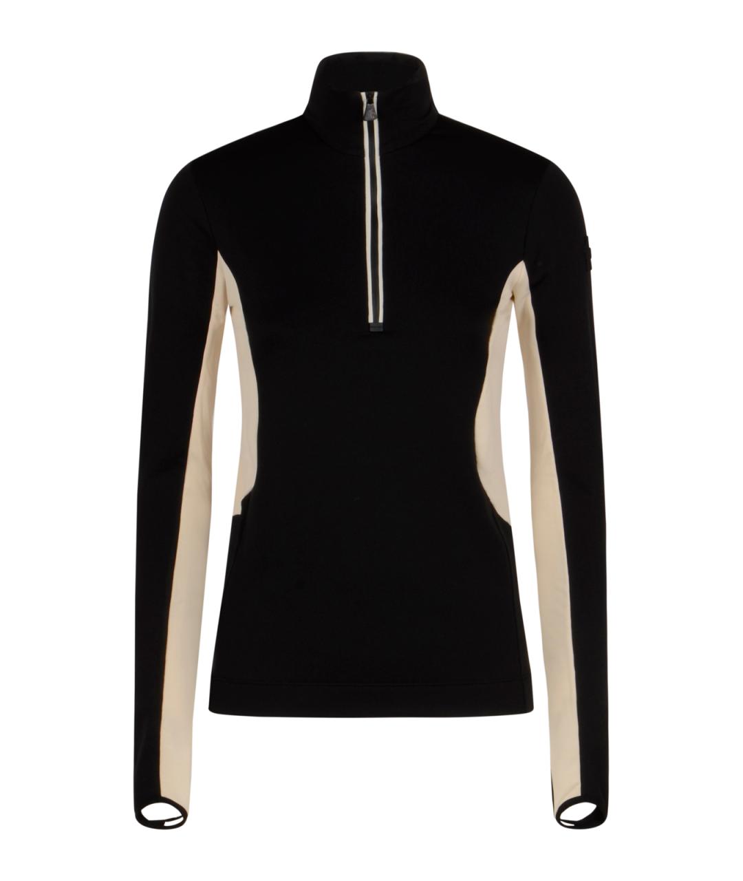 MONCLER GRENOBLE Черная полиэстеровая водолазка, фото 1