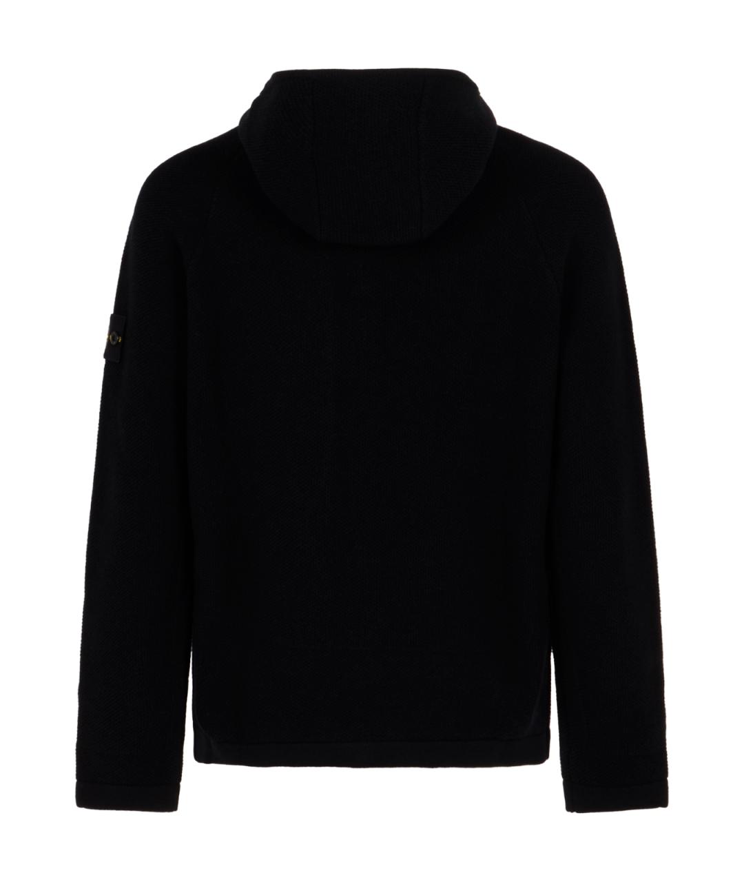 STONE ISLAND Черная полиэстеровая куртка, фото 2