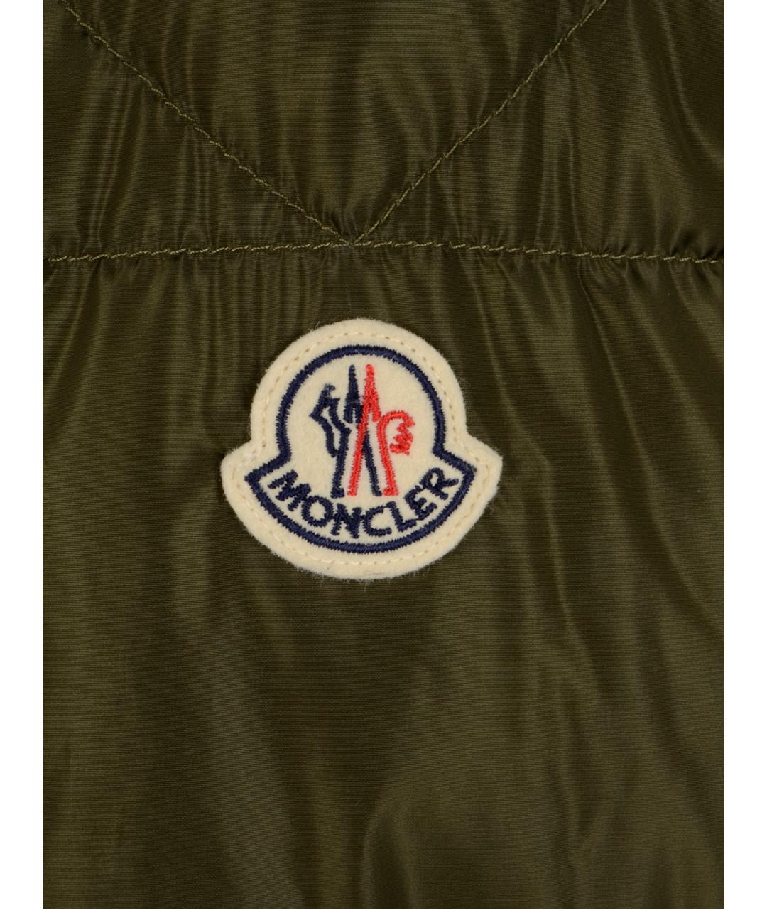 MONCLER Зеленая полиамидовая куртка, фото 3
