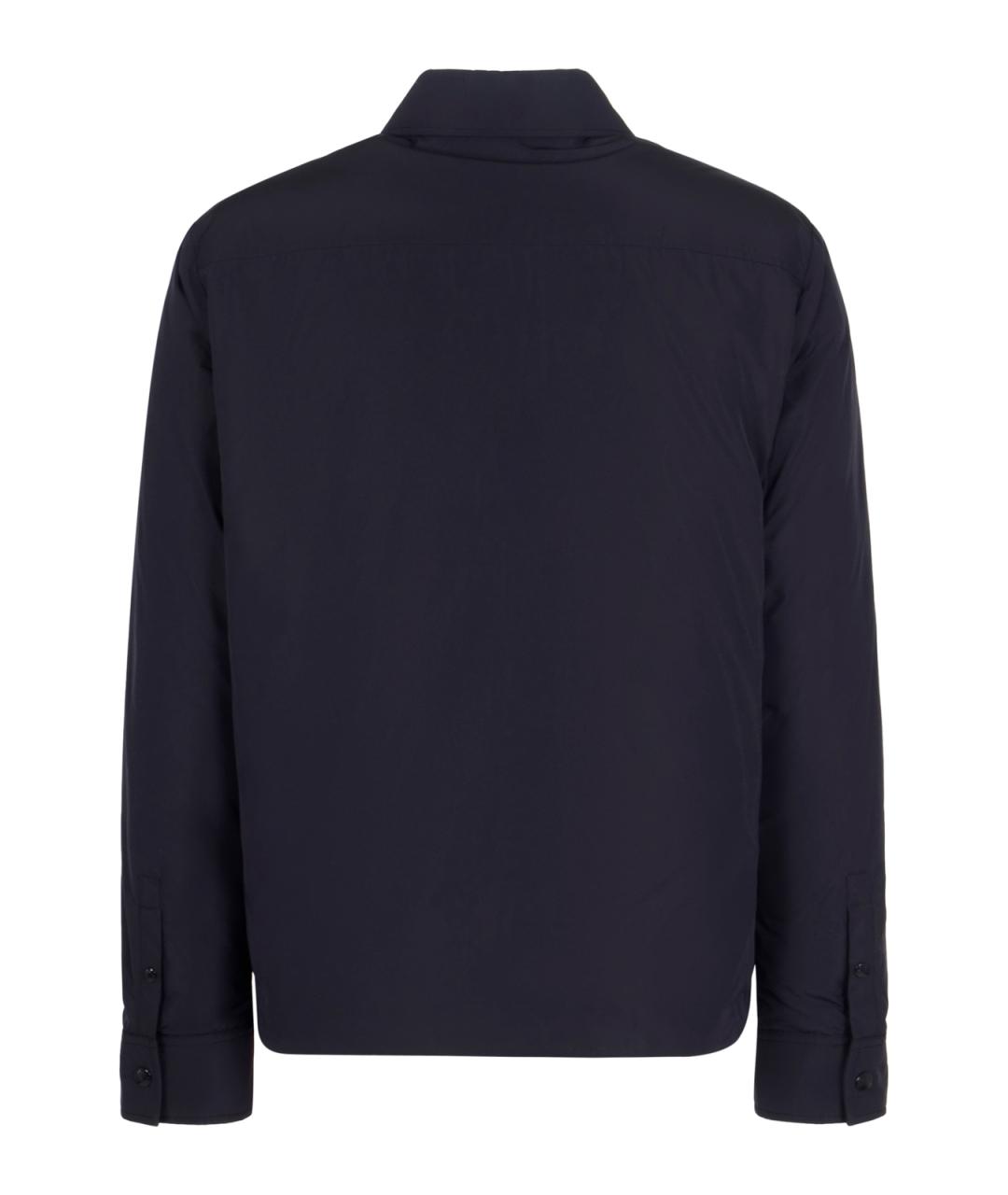 MONCLER Синяя полиамидовая куртка, фото 2