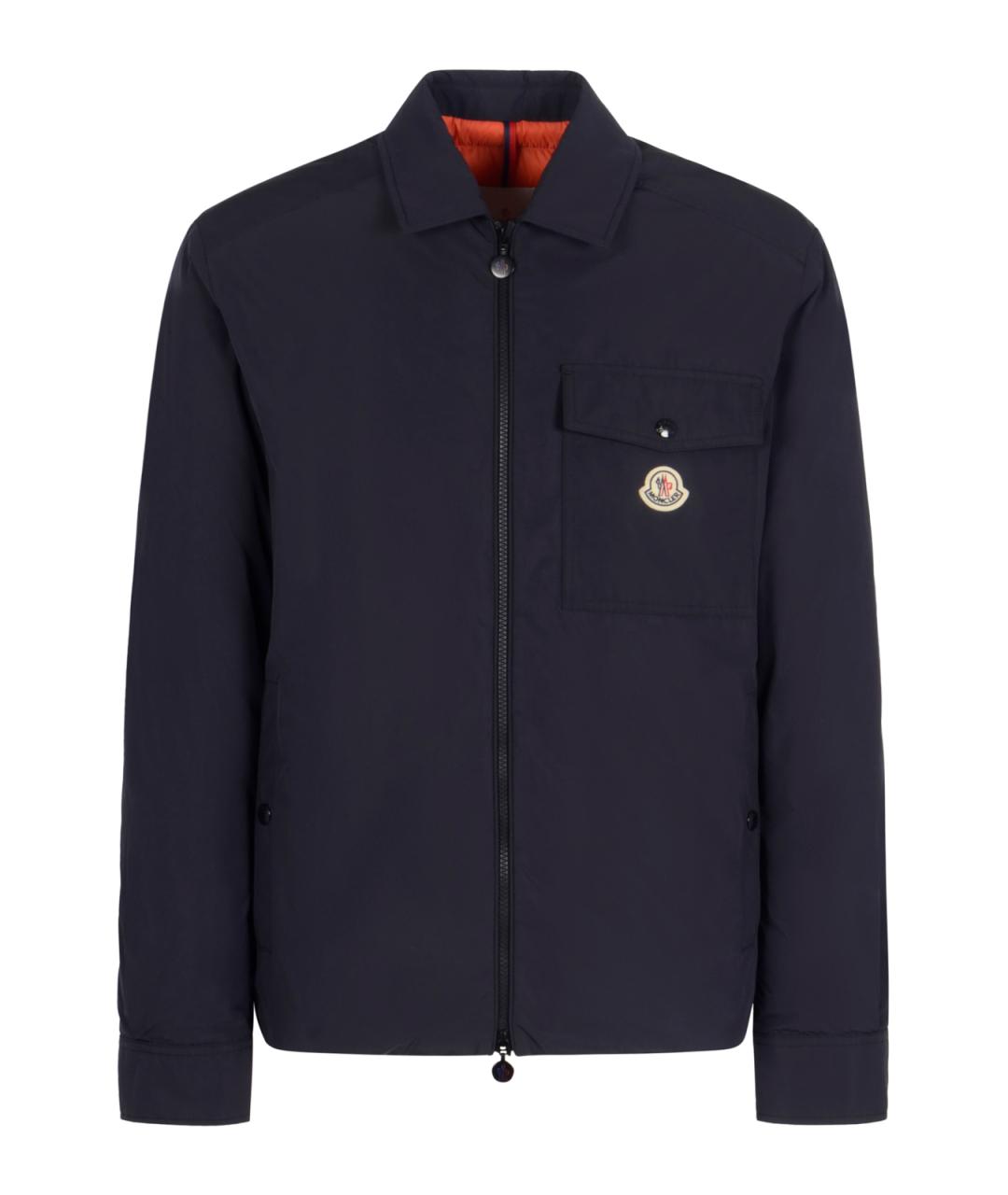 MONCLER Синяя полиамидовая куртка, фото 1