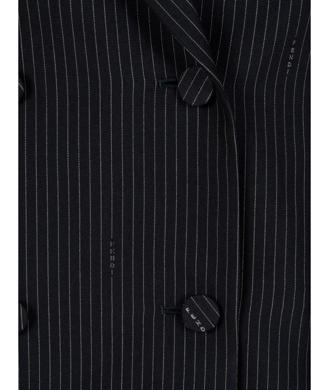 FENDI Темно-синий жакет/пиджак, фото 3