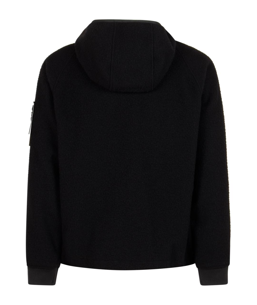 STONE ISLAND Черная шерстяная куртка, фото 2