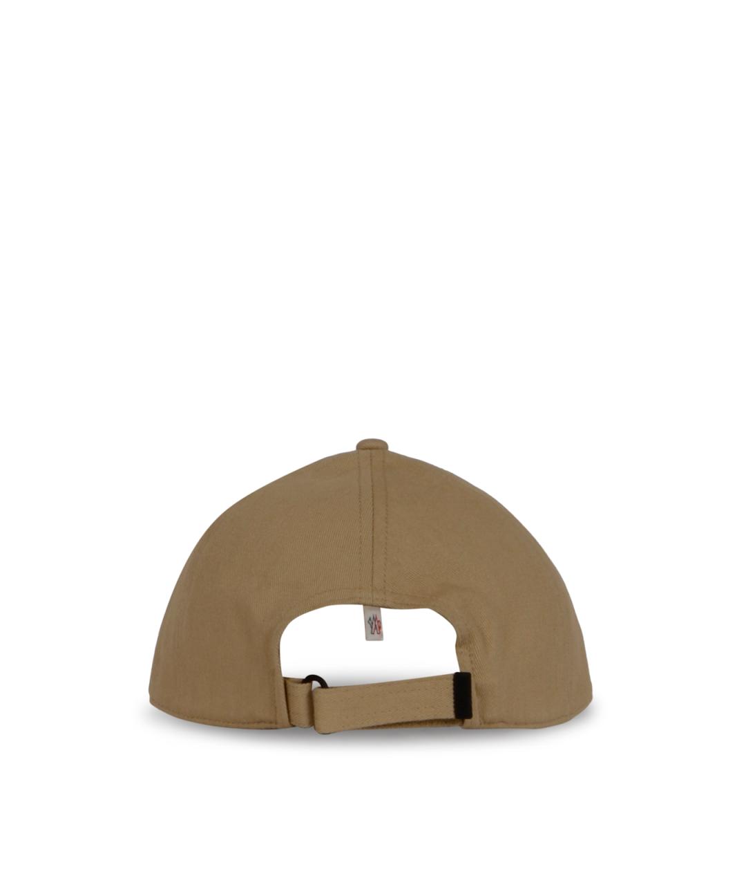 MONCLER GRENOBLE Бежевая хлопковая кепка/бейсболка, фото 3